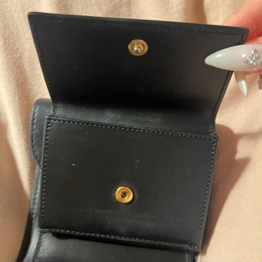 CELINE ブラックレザー トリオン 財布