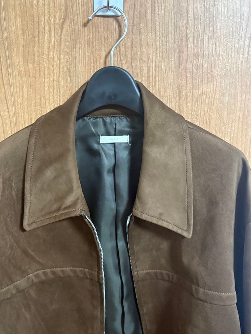【極美品】FAUX SUEDE ZIP BLOUSON