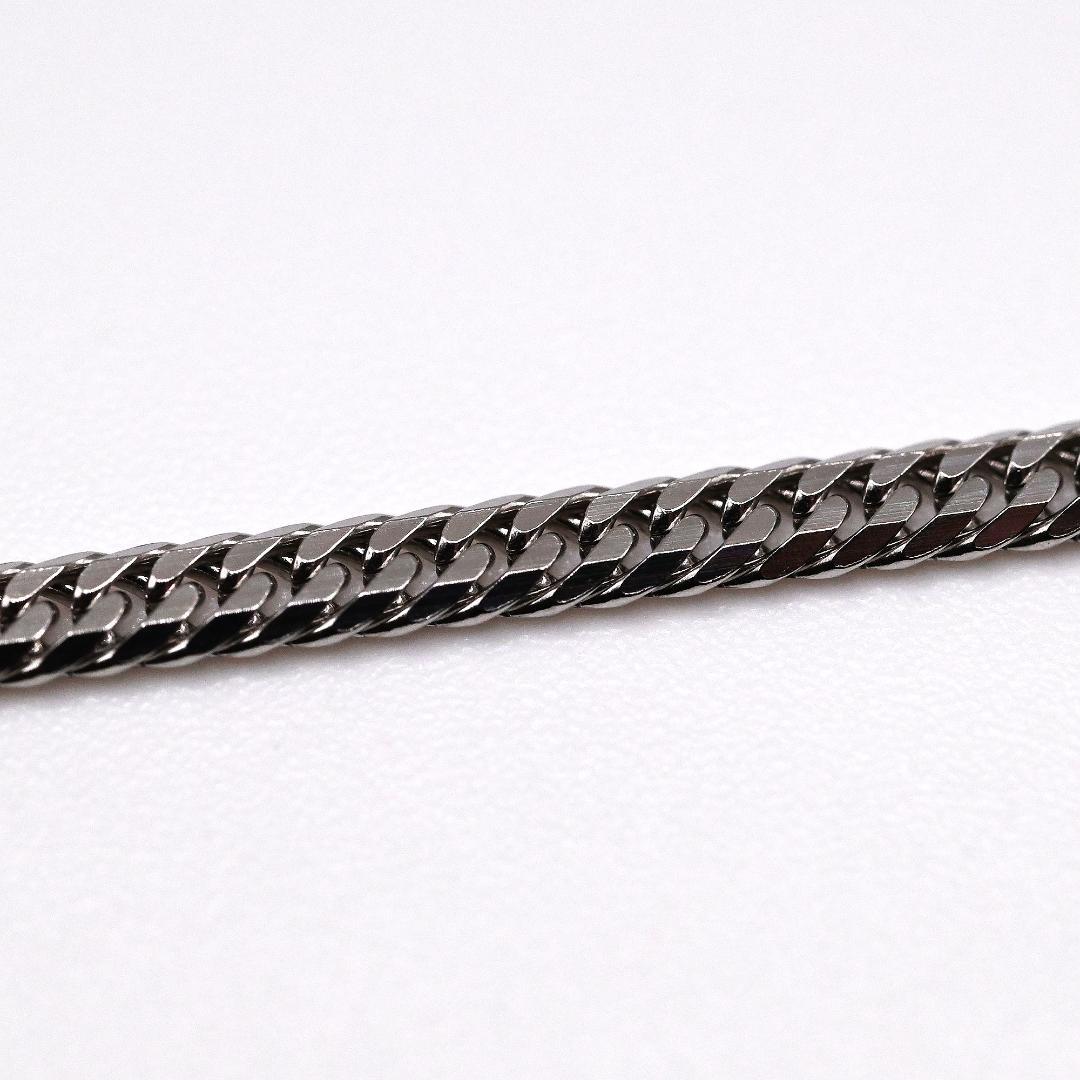 Pt850喜平ネックレス6面ダブル11g45cm造幣局検定マーク刻印入
