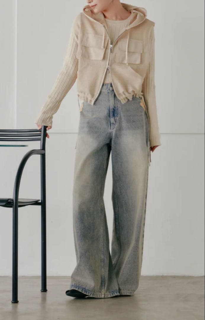 ヘラ　Hella カットオフデニム cut off denim インディゴ