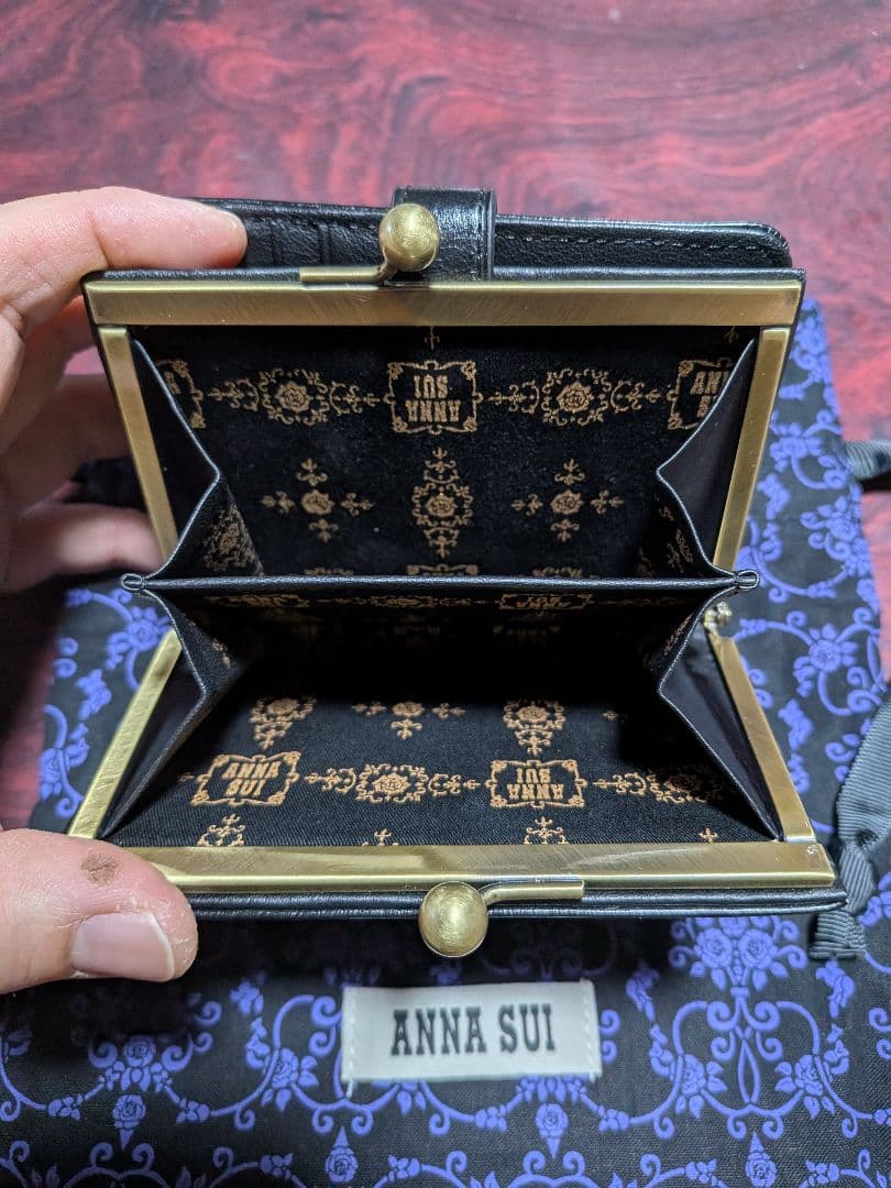 ANNA SUI 二つ折り財布 ブラック