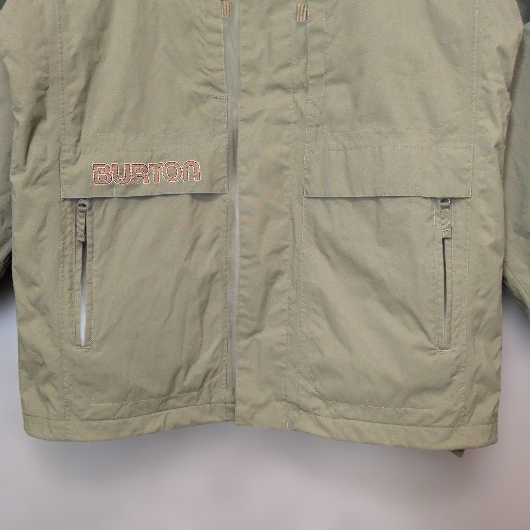 美品 BURTON バートン スノーボードジャケット L カーキ 2トーン