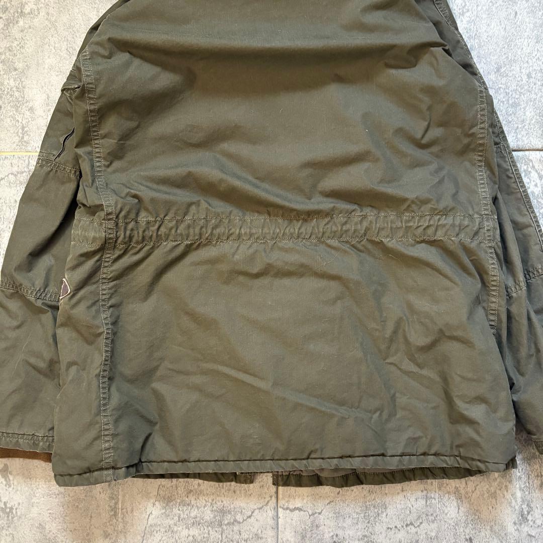 【ジョンブル】（M）モッズコート ミリタリーコートカーキ ファーフード 中綿