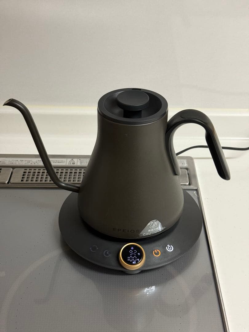 EPEIOS 電気ケトル 温度調整機能　ブラック