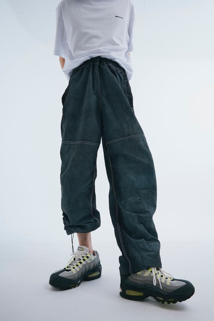 nylon pants BLACK(ニートと居候とたかさき)