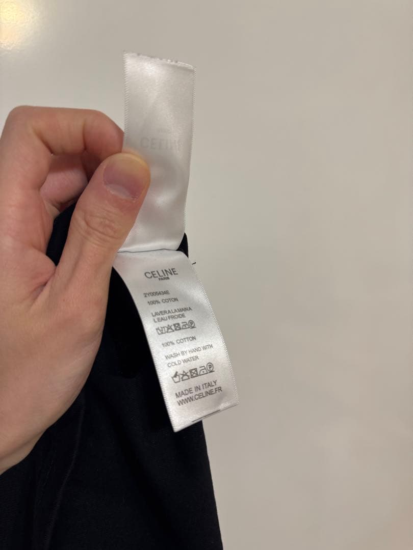 CELINE ロゴ Tシャツ 黒