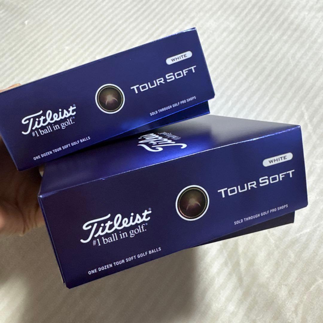 Titleist Tour Soft ゴルフボール ホワイト 2ダース