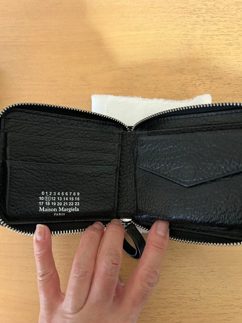 SSENSE購入Maison Margiela ブラックレザー 財布
