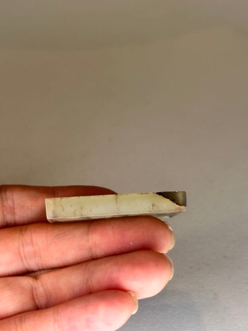 中国古玉品　玉佩 四隅穿孔　佩饰 吊下げ可 古美術品