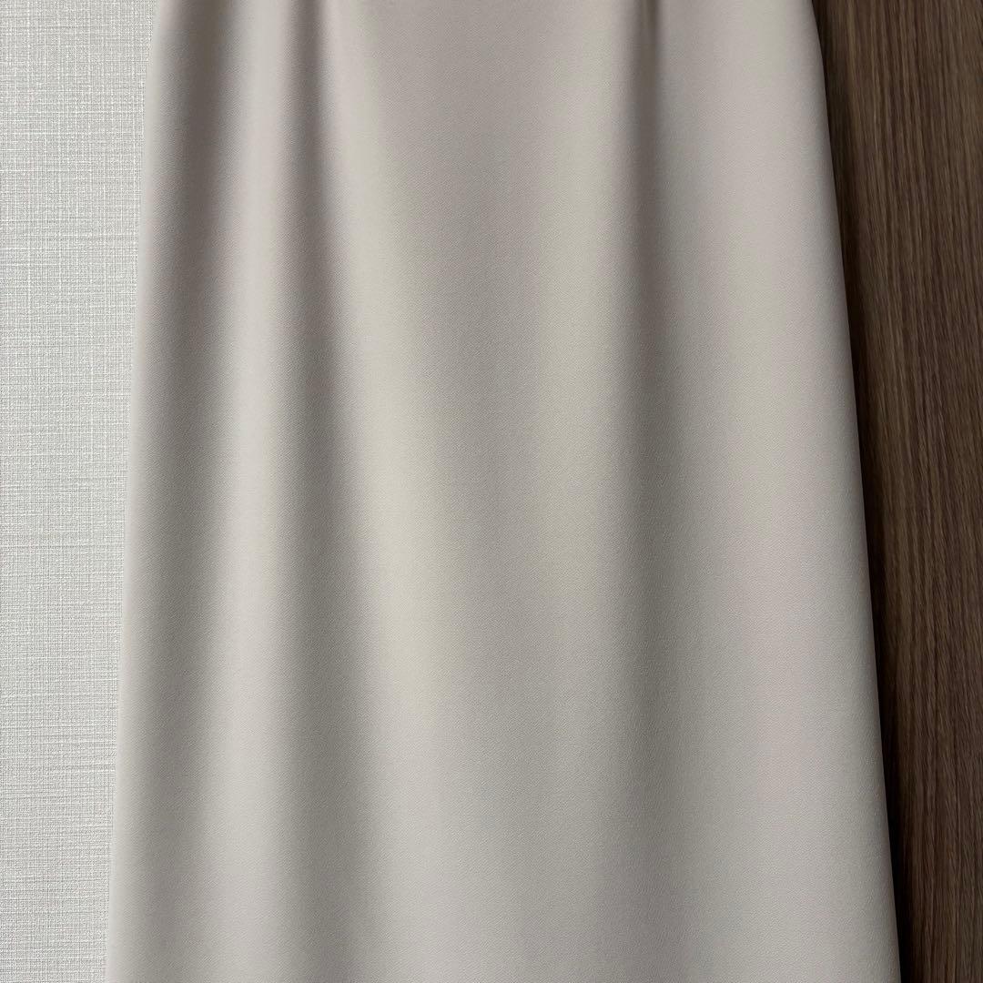 NOBLE コンフォートジャージーライクカラータイトスカート ホワイト 40