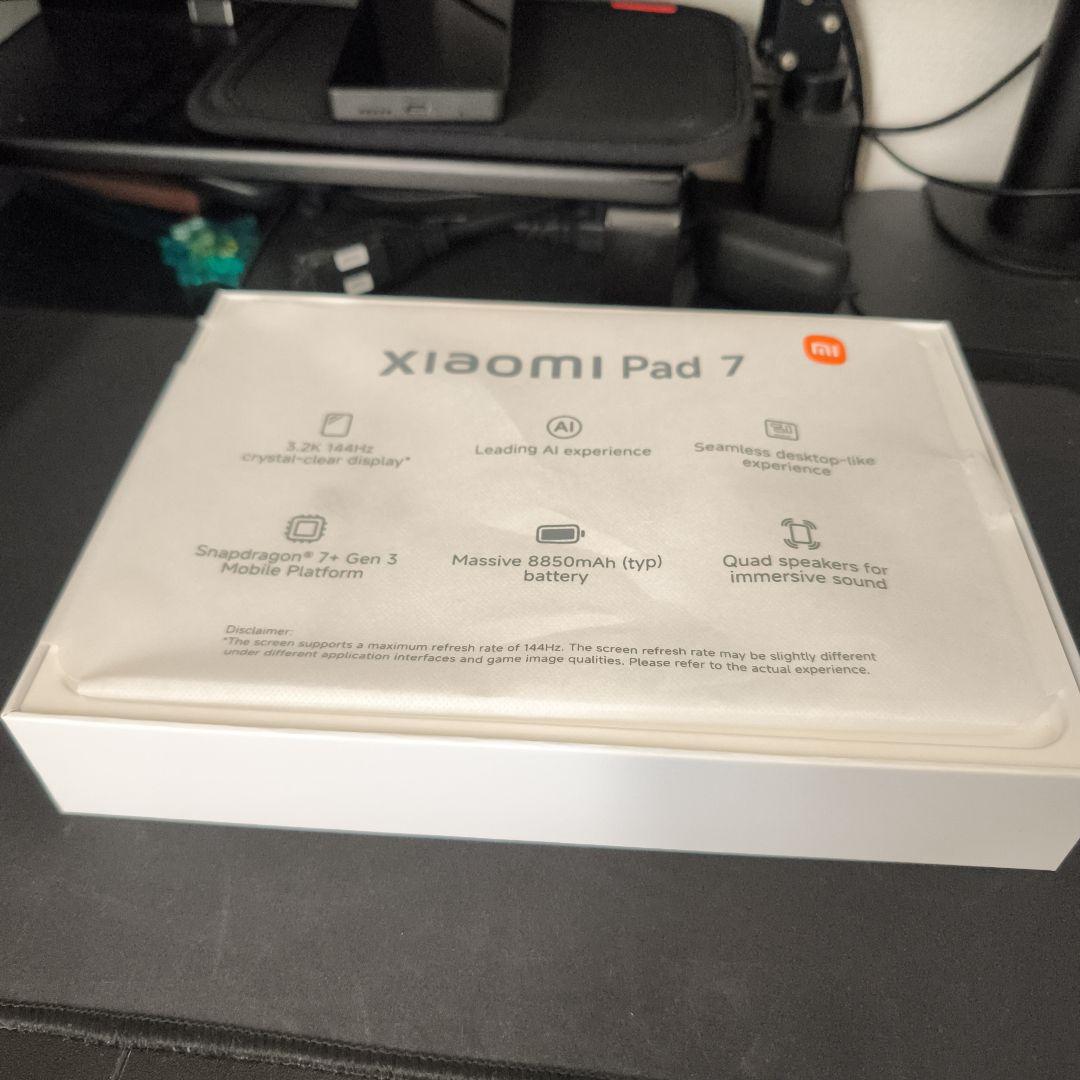 Xiaomi Pad 7 本体 純正保護フィルム 256GB