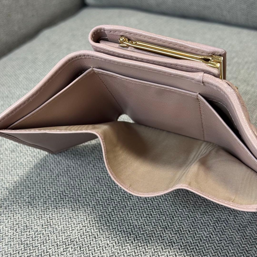 Miu Miu ミュウミュウ マテラッセ ミニウォレット 三つ折り財布