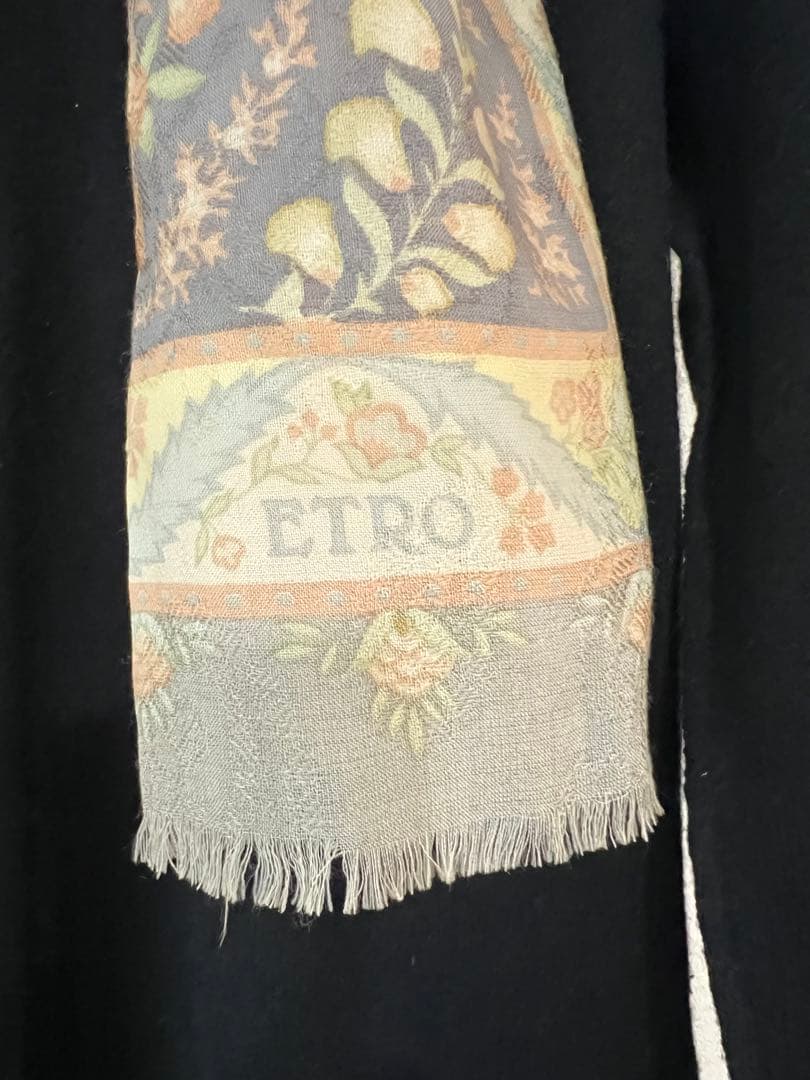 ETRO エトロ　ストール　③ ウール　シルク