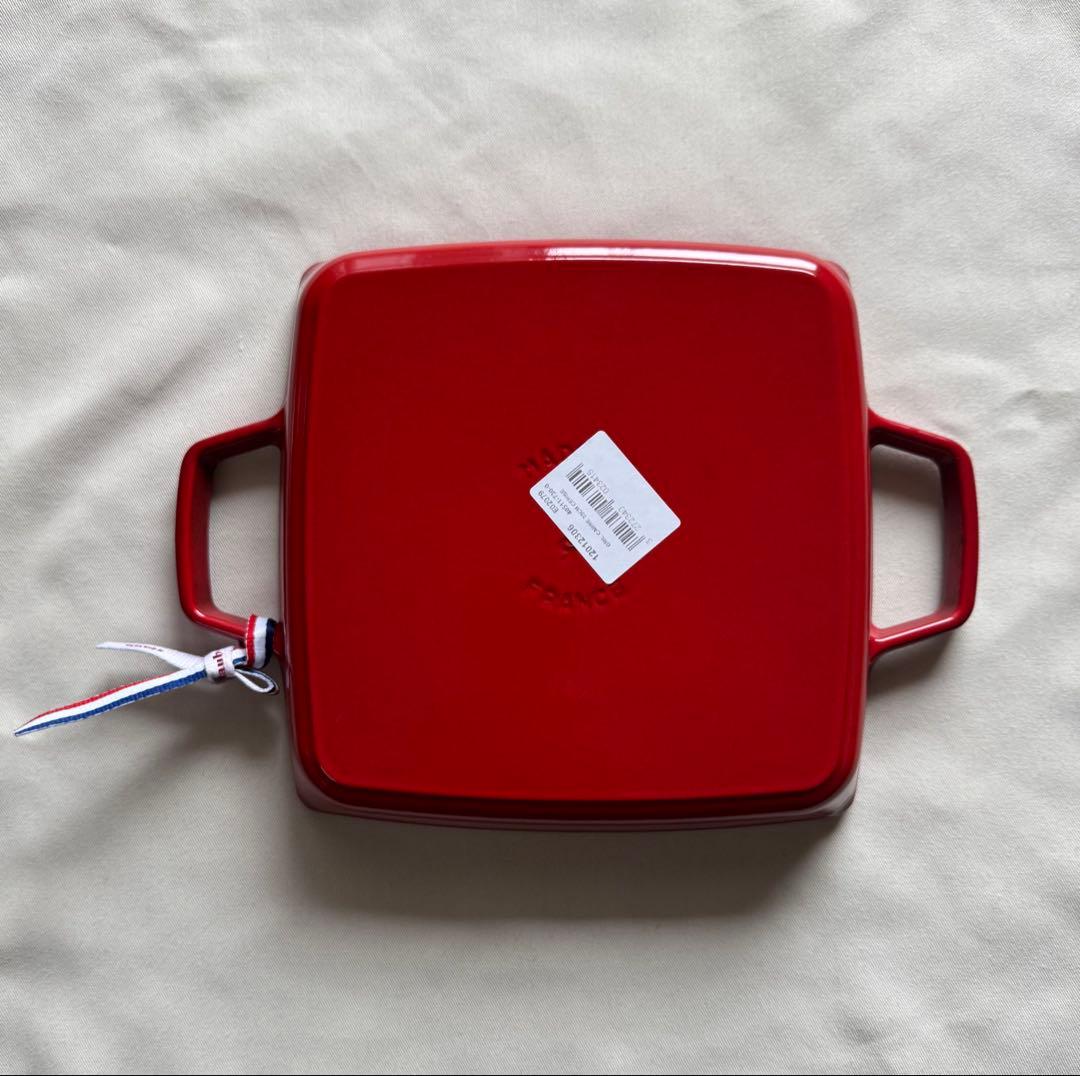 STAUB ピュアグリル スクエア チェリー 23cm