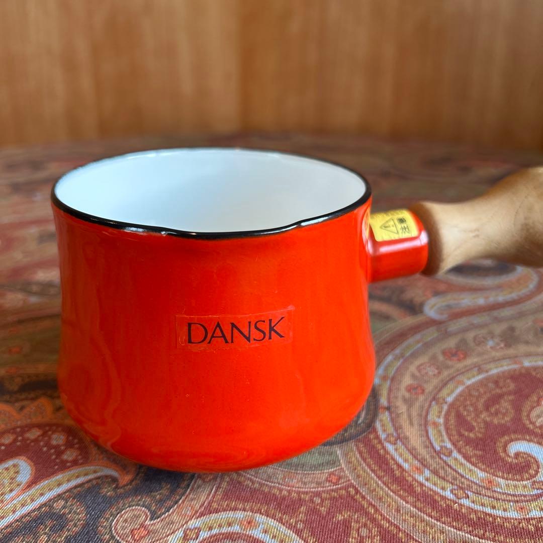 173◆DANSK 9.5cm片手鍋 木製ハンドル　バターウォーマー　ソースパン