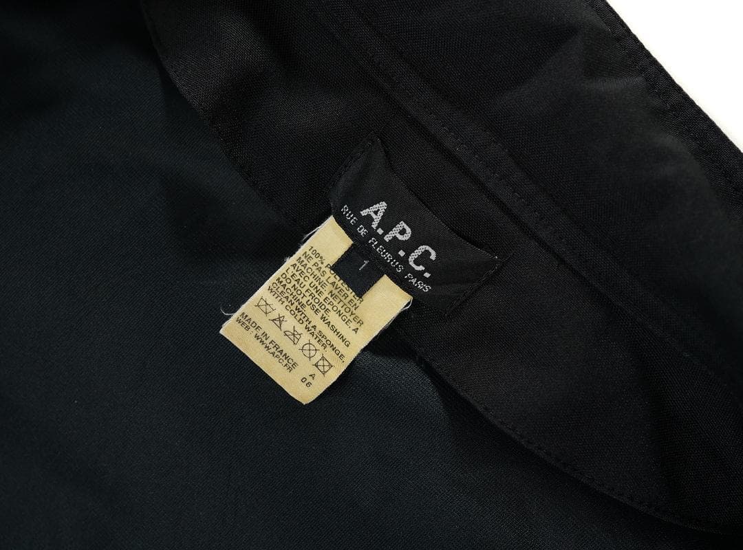 フランス製 00s A.P.C. ジップアップジャケット ブラック 1サイズ