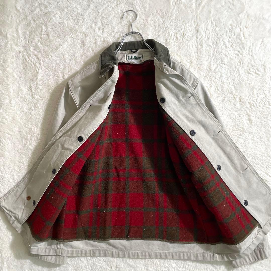 90s　L.L.Bean ハンティングジャケット ダック地　ウールライナー