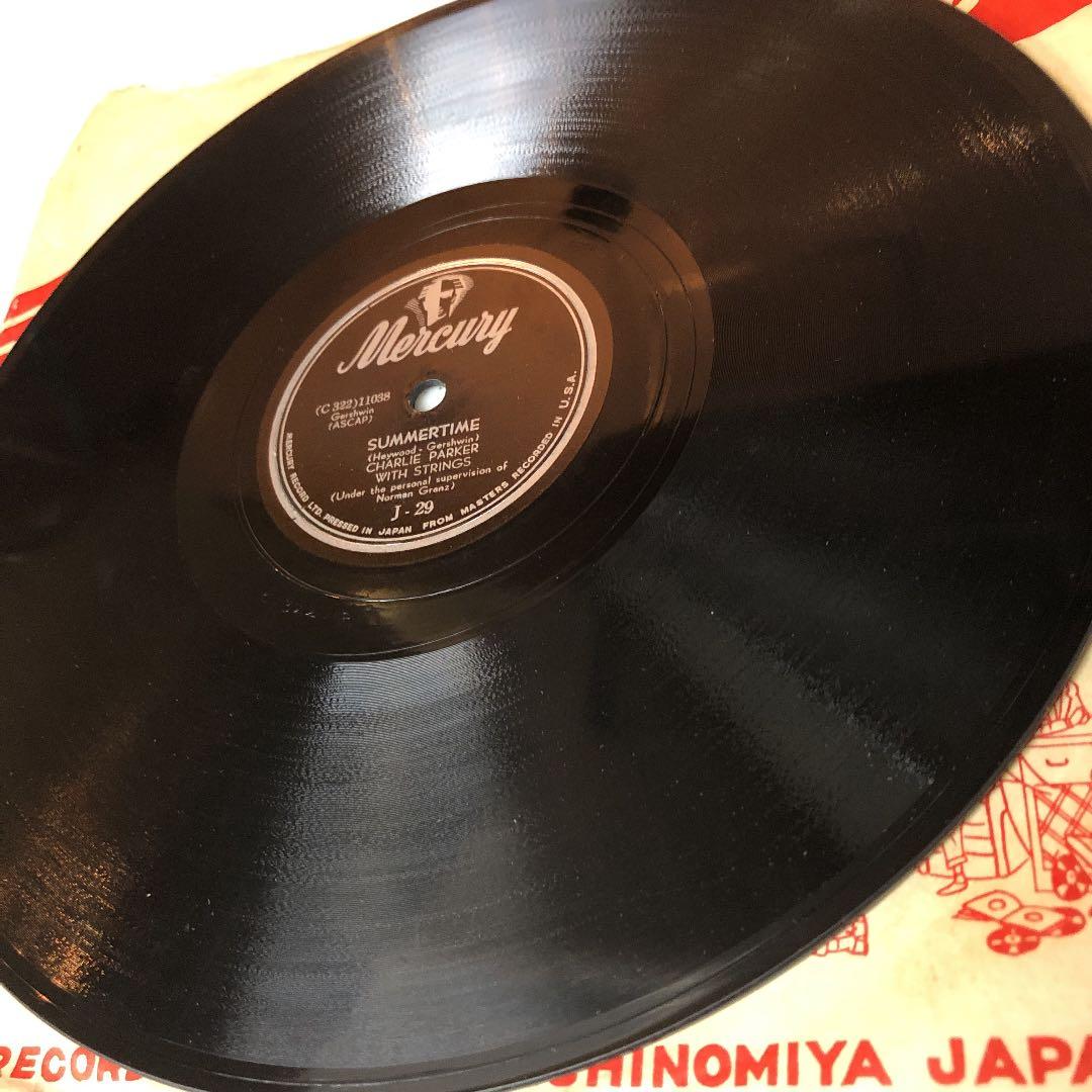 貴重！78rpm CHARLIE PARKER SP盤 蓄音機