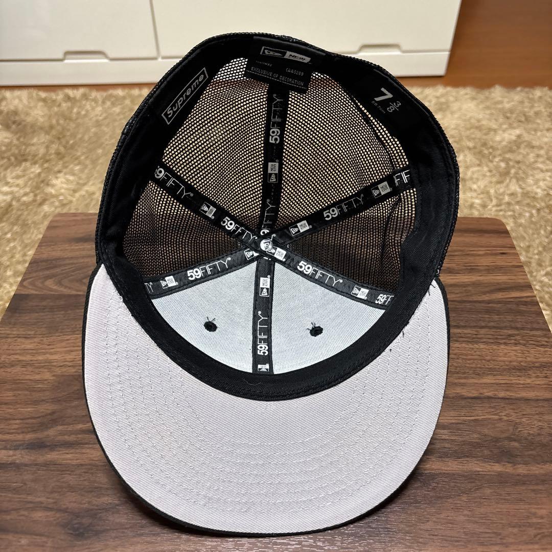 Supreme ブラック 59FIFTY メッシュキャップ