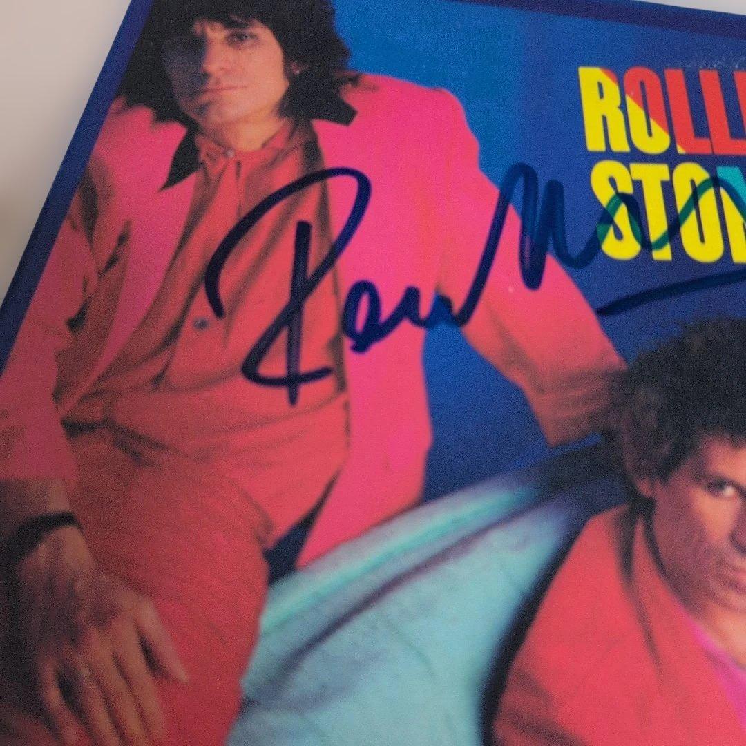 【サイン入り】ROLLING STONES DIRTY WORK レコード