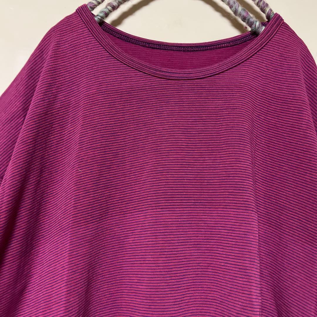 タマキニイメ　試着のみ新品　ペロンT 半袖　ピンクパープル