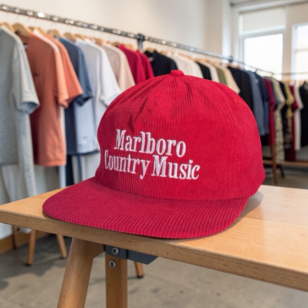 Marlboro Country Music Red CAコーデュロイキャップ