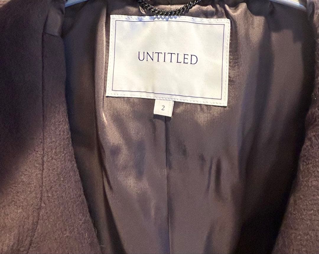 美品　UNTITLED アンタイトル　フーデットコート
