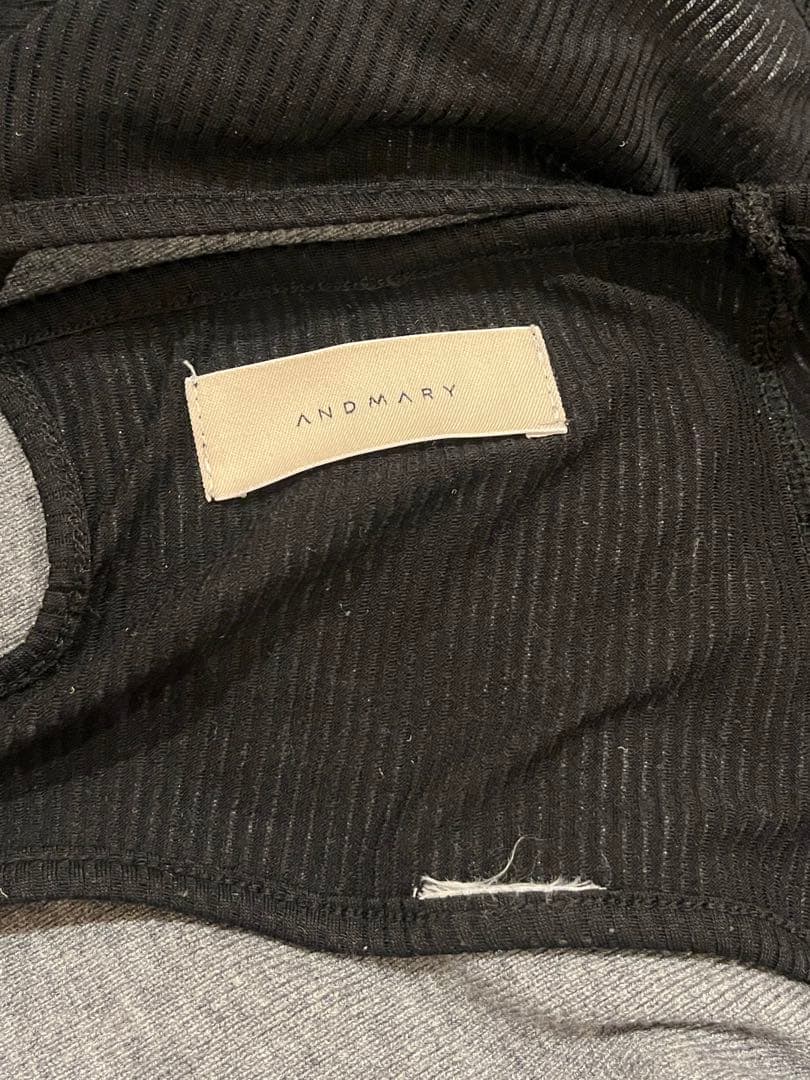 完売品 andmary Shayla ribbon tops black