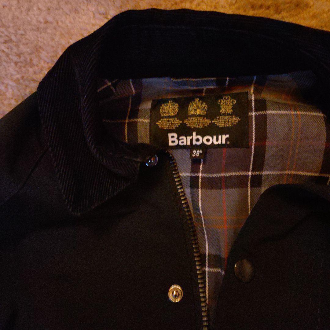Barbour◎フード付きNEW BURGHLEYブラック
