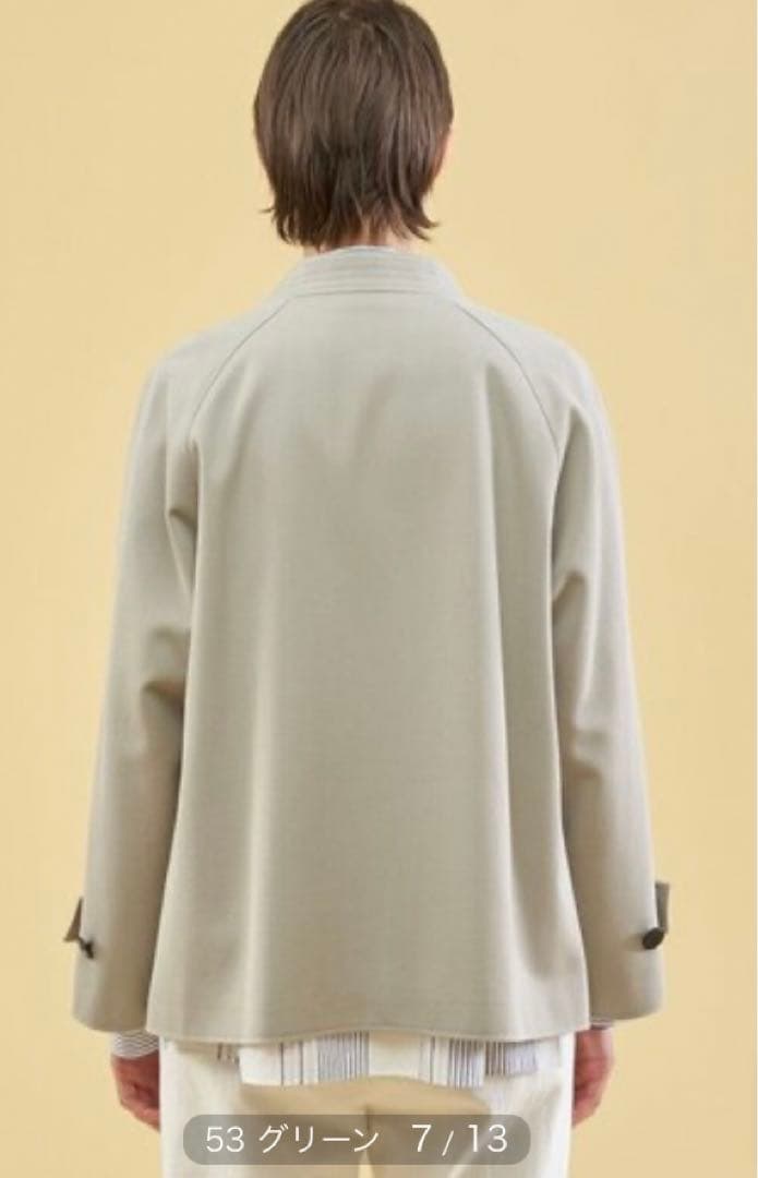 美品　ギャルリーヴィー コットンウールギャバジン ショートトレンチコート