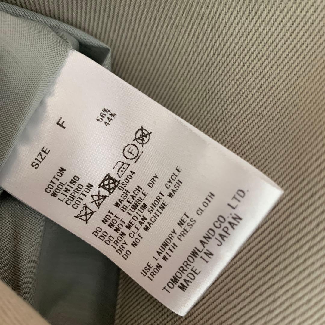 美品　ギャルリーヴィー コットンウールギャバジン ショートトレンチコート