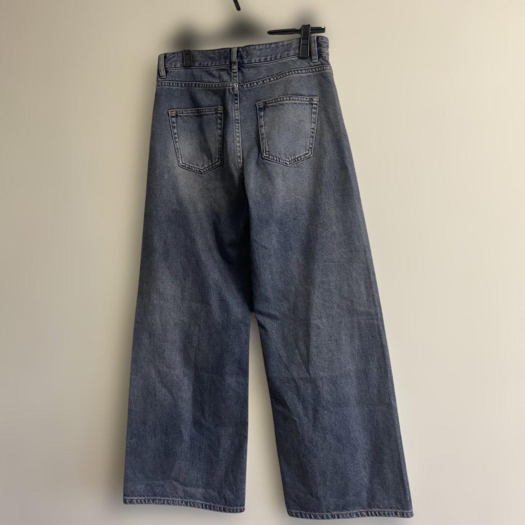 新品！スコットクラブ RADIATE 切替デザイン ダメージデニム　ワイドパンツ