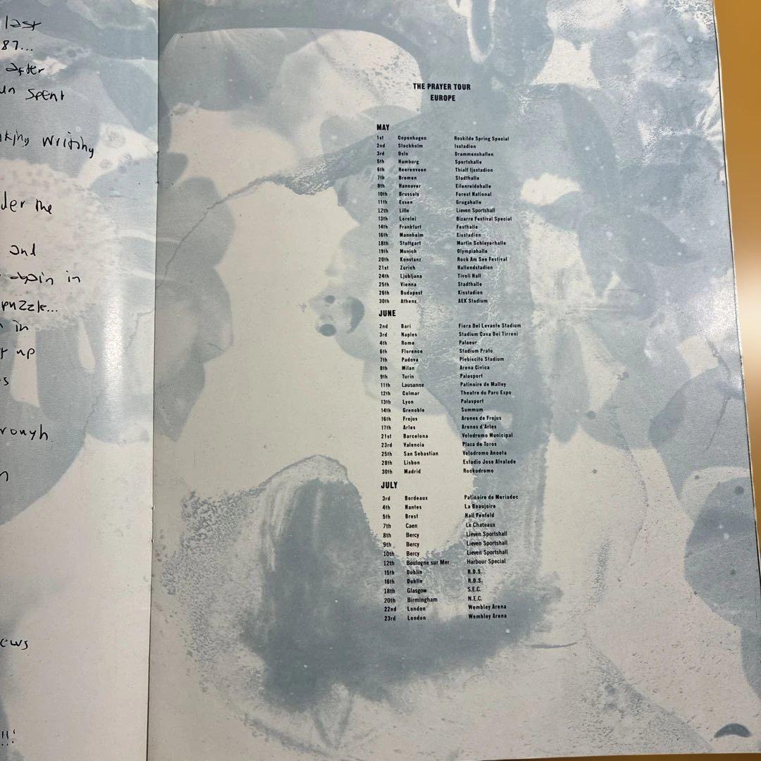 THE CURE : THE PRAYER TOUR （1989）パンフレット
