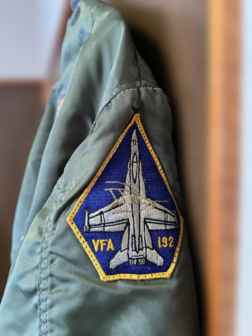 VFA-192 MA-1 フライトジャケット 刺繍ワッペン付