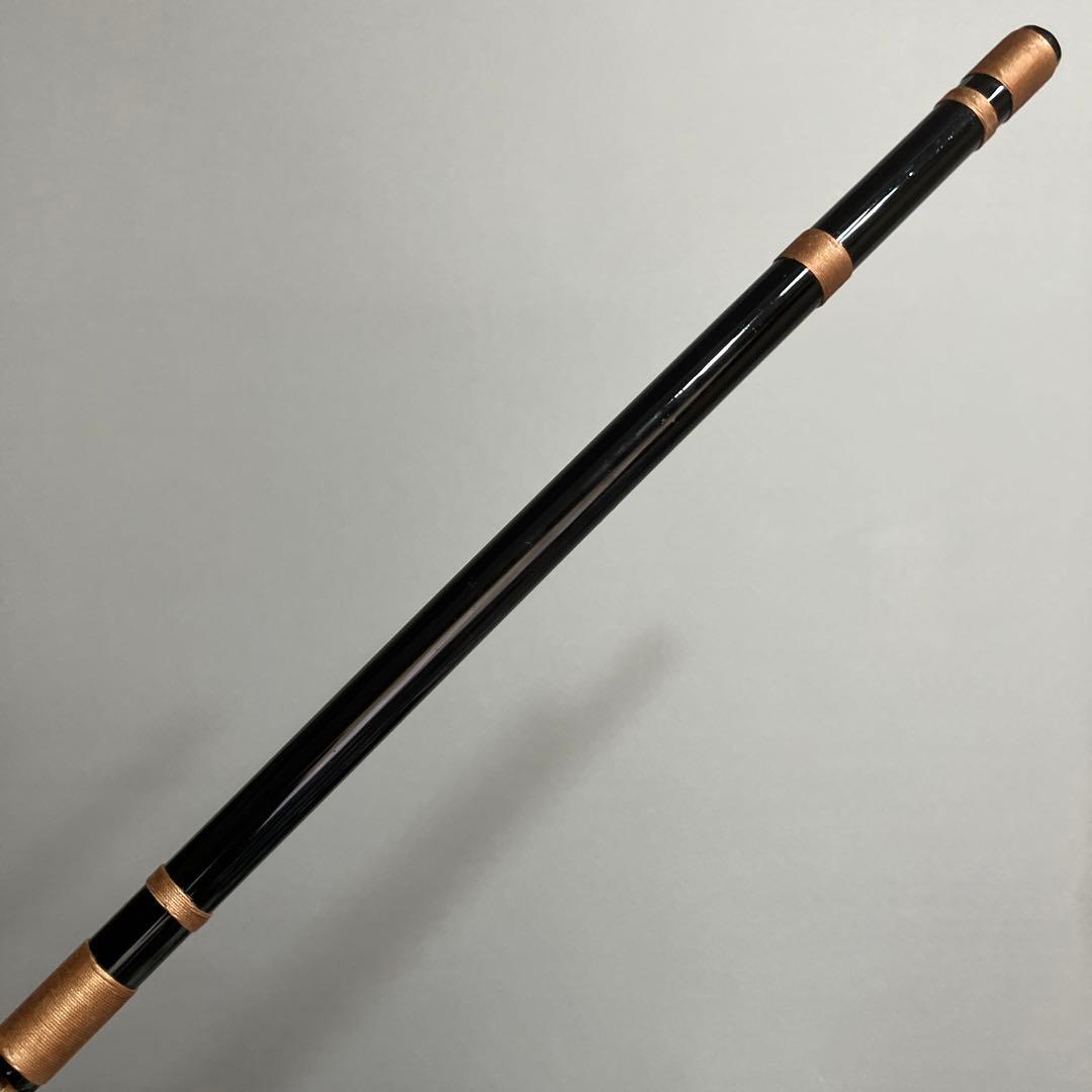 篠笛八本調子 C管　唄物　ドレミ調　天地糸巻 CMR8-216 西洋音階 黒塗