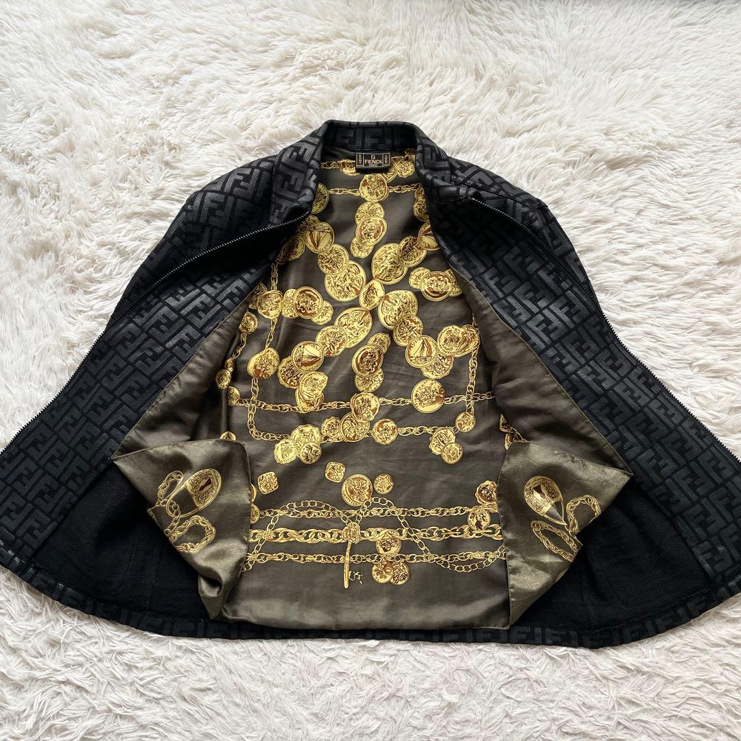 90s Archive FENDI ズッカ柄 ジップアップジャケット イタリア製