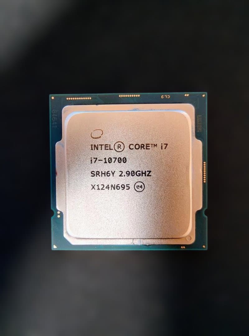 intel core i7-10700 CPU①