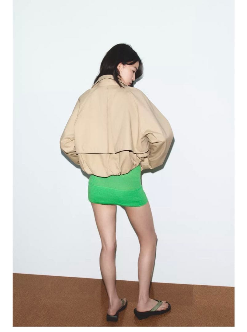 完売品⭐︎ZARA ショートバルーントレンチコート M コムギ