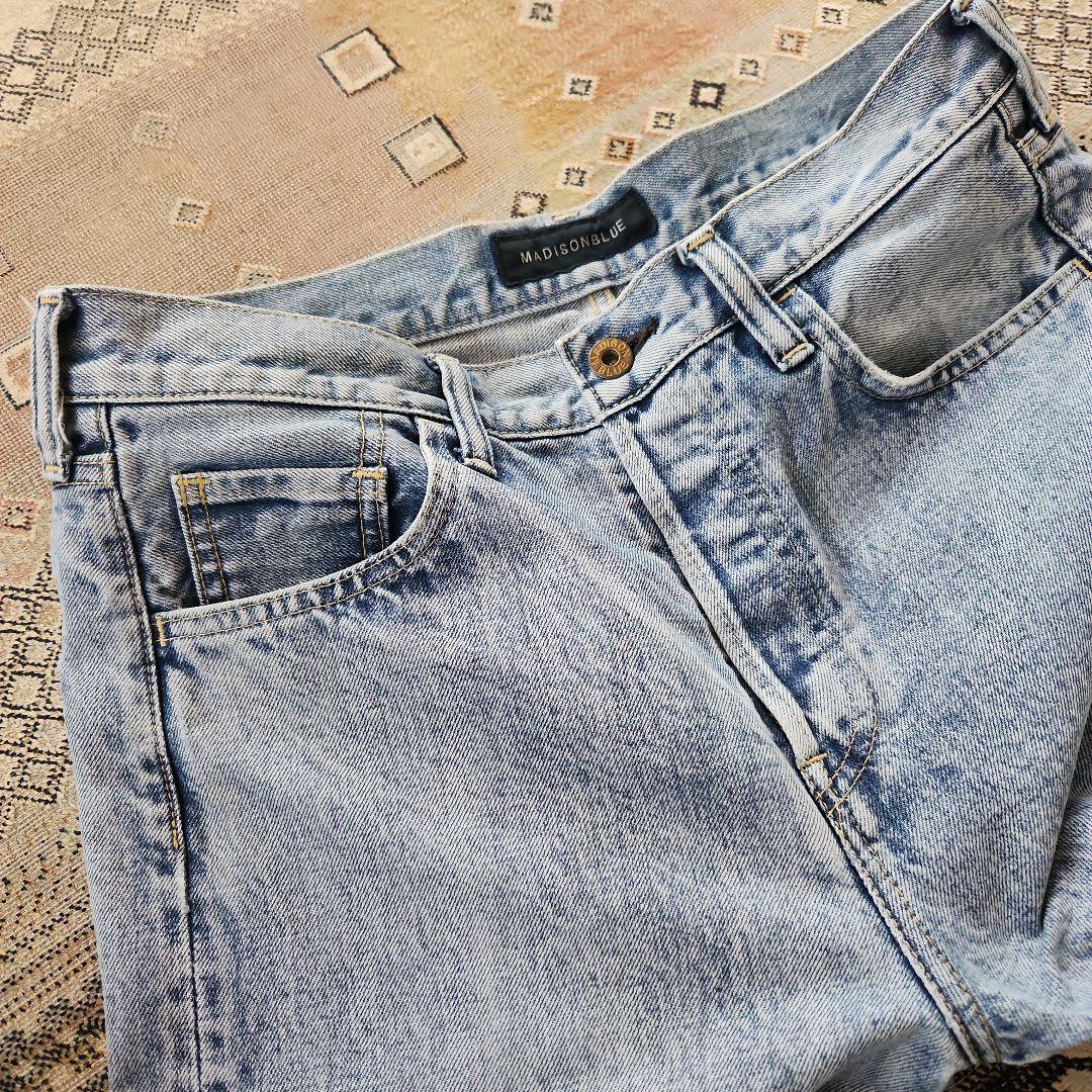 パンツ MADISONBLUE TAPERED DENIM BLUE