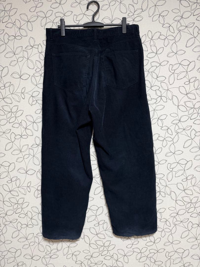 パンツ everyone wide straight corduroy trousers