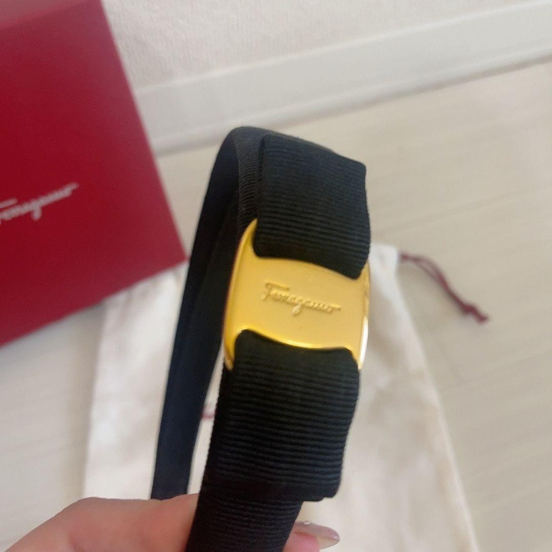 ferragamo フェラガモ　カチューシャ　リボン　フリル