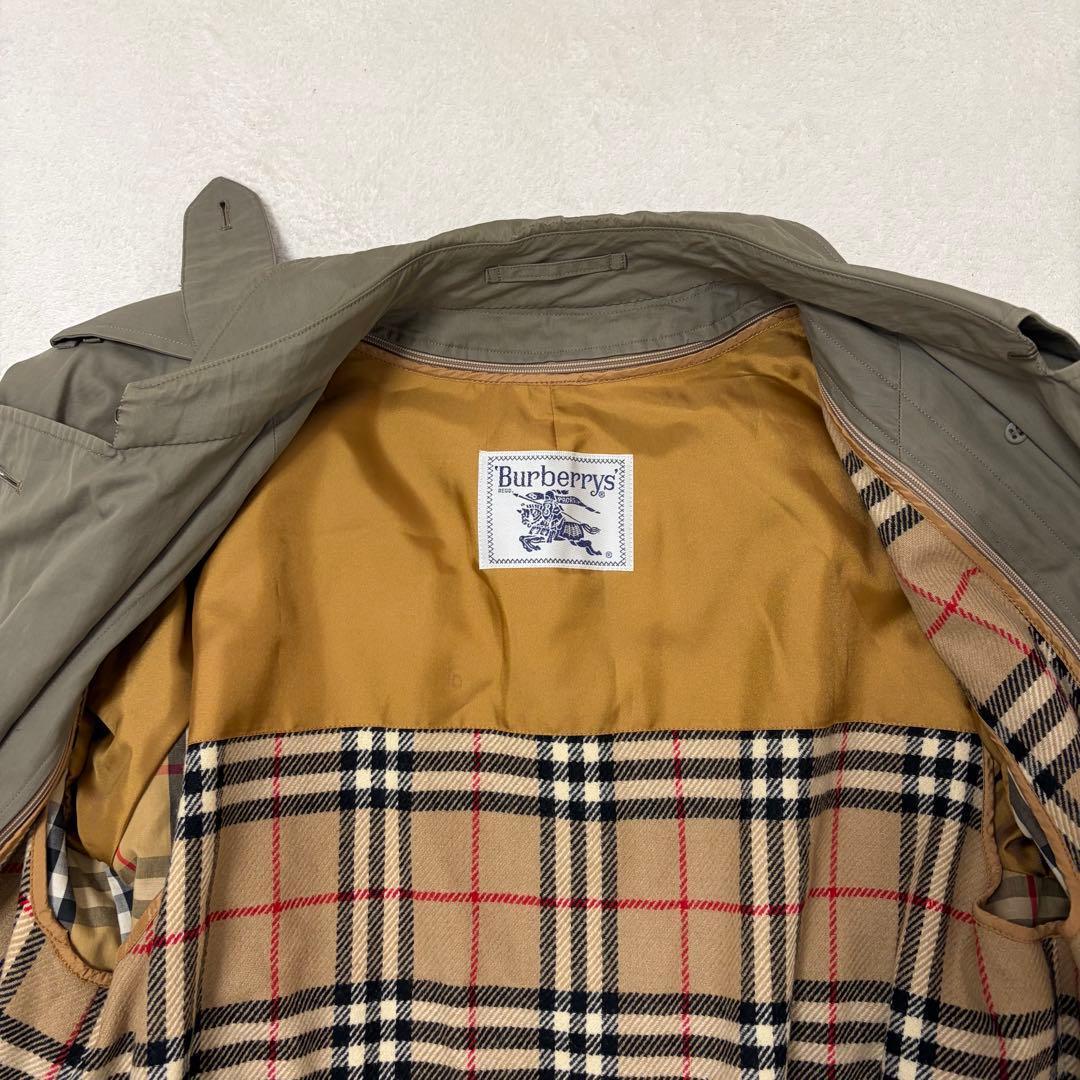 【美品 着丈120】バーバリーズ ロング トレンチコート ライナー ノバチェック