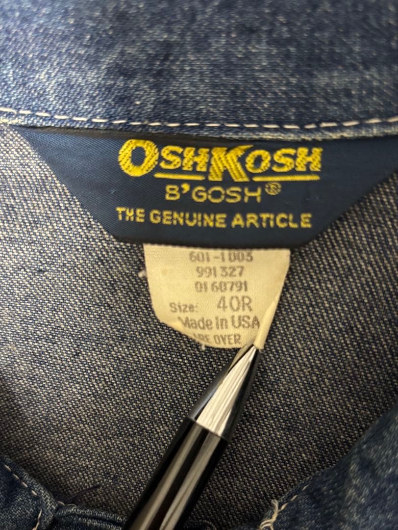 70s OSH KOSH デニムカバーオール　三角タグ