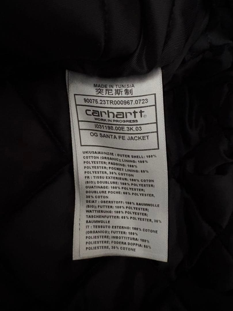 ⚠️【極美品】⚠️Carhartt WIP OG サンタフェジャケット　ブラック　L