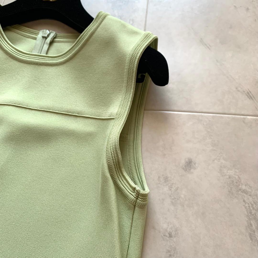 美品♡22SS フォクシー Freesia ニットドレス ワンピース マスカット
