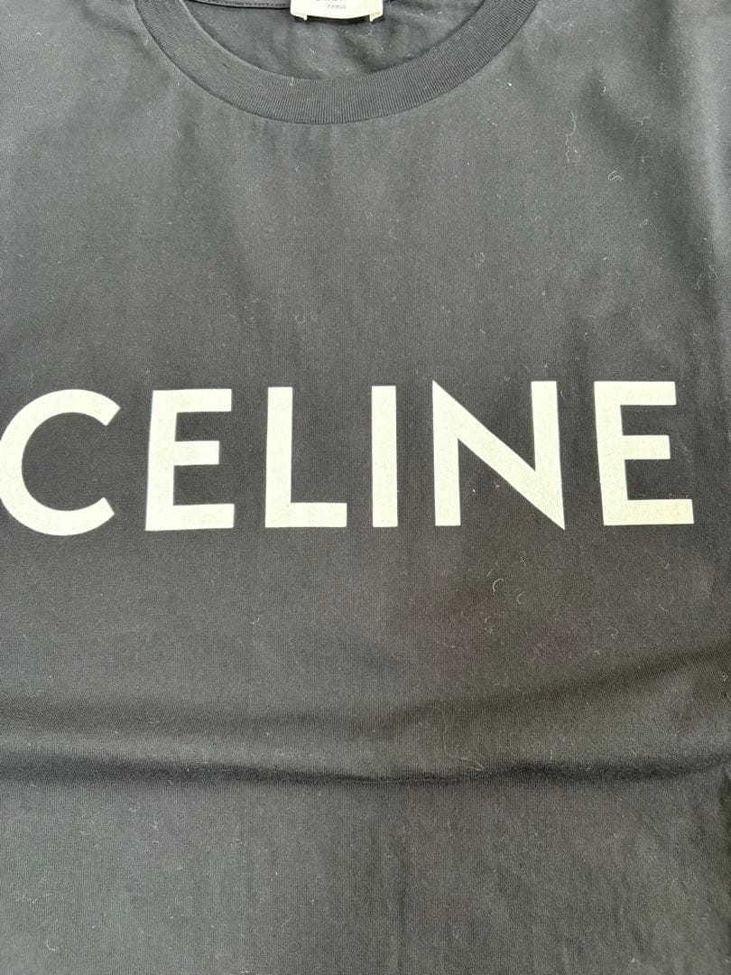【国内正規品】 CELINE ブラック ロゴ Tシャツ XSサイズ