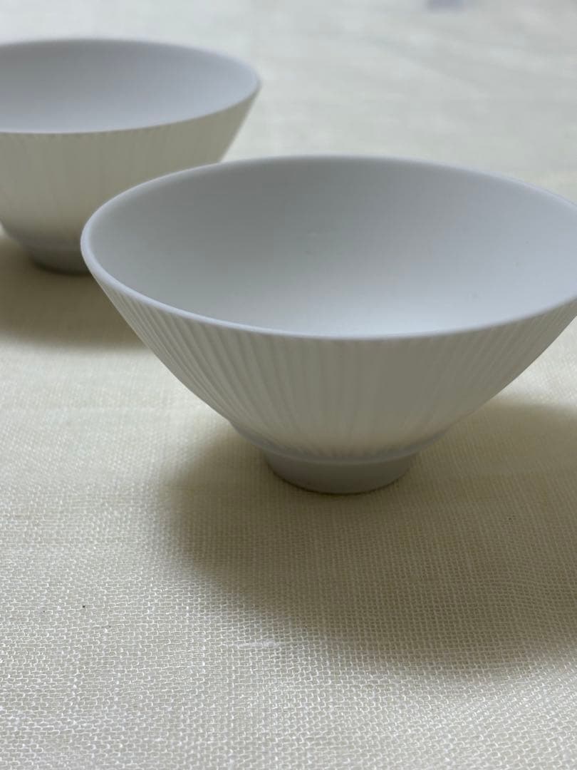 白磁めしわん　作家「木下和美」