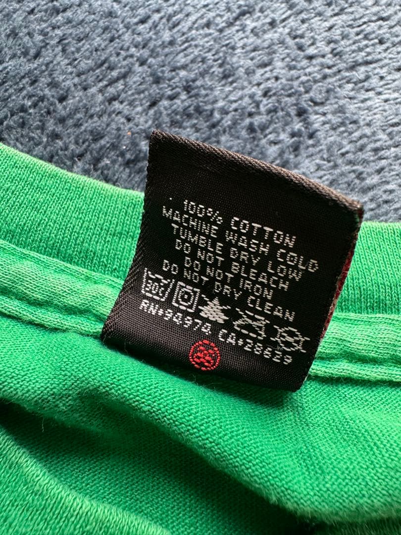 OLD STUSSY グラフィックTシャツ 緑 00s ステューシー