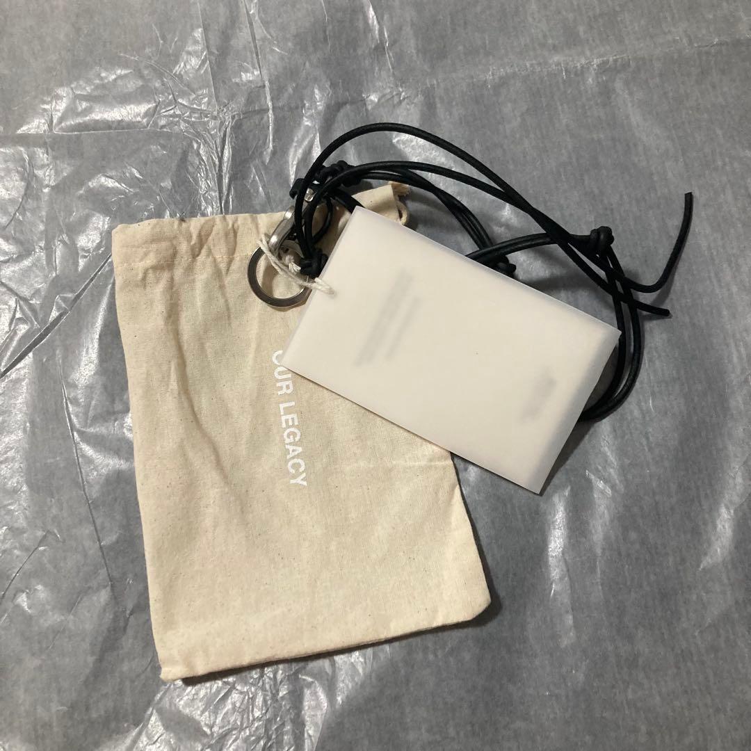 Our legacy LADON BLACK LEATHER ネックレス