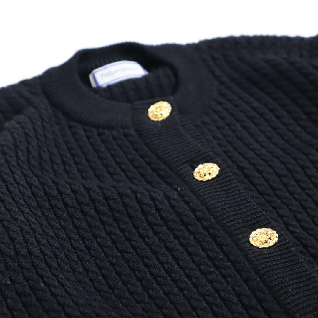 Vintage Yves Saint Laurent 金ボタン カーディガン